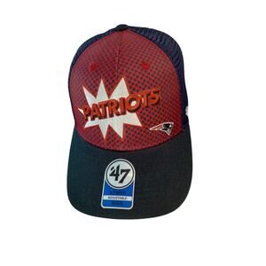 '47 New England Patriots Kid's Cap Hat MVP Adjustable Red Blue